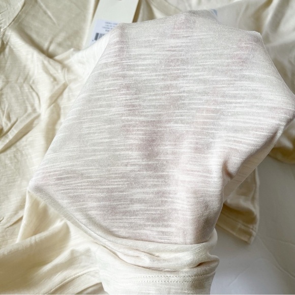 LoveShackFancy relaxed fit Calix tee in cream featuring multicolor Austin print - Picture 5 of 7